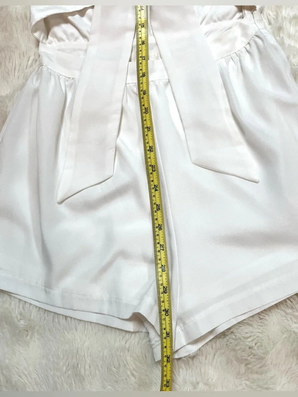 Superdown White Chiffon Tie Front Romper - Picture 13 of 15